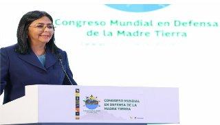 Delcy Rodríguez: Los pueblos debemos levantar proyectos contra la guerra que es depredadora