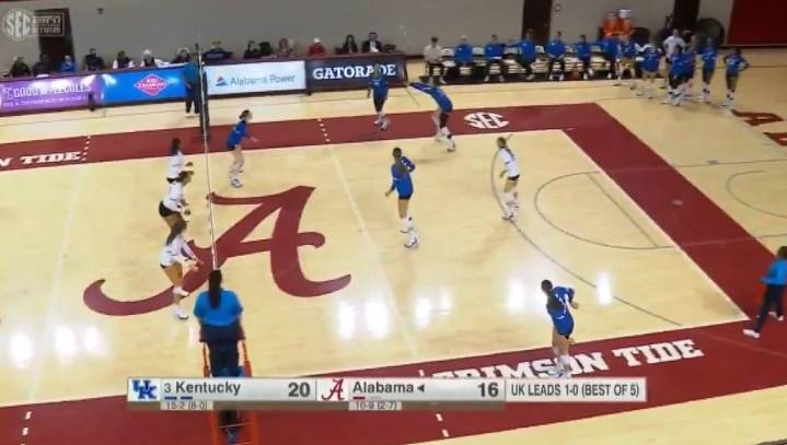 Kentucky volleyball sweeps Alabama, stays perfect in SEC play