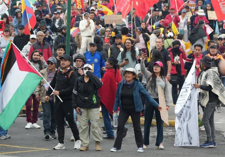 Protesters clash with police in Ecuador amid nationwide strike over fuel prices