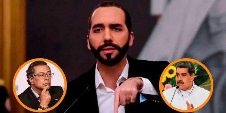 Nayib Bukele compartió video hecho con IA en el que se burlan de Gustavo Petro y Nicolás Maduro