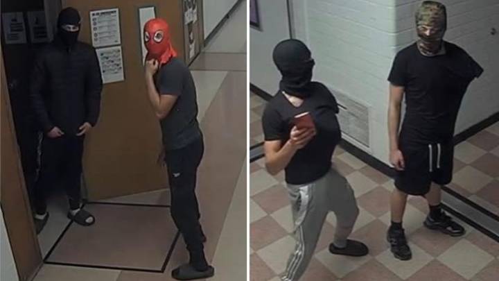 Suspects in Spiderman mask, ski mask wanted for burglaries