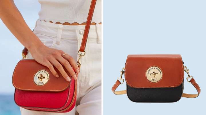 Dooney & Bourke deal pebble turnlock flap saddle
