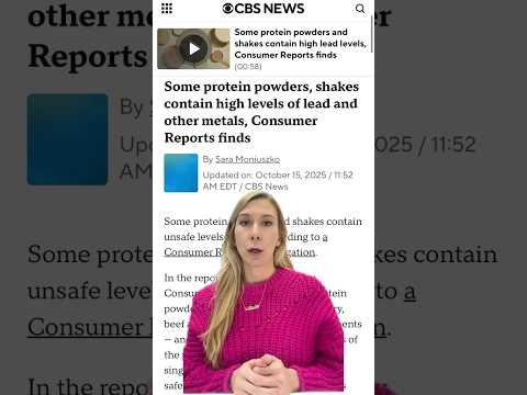 Consumer Reports finds high levels of lead, other metals in some protein powders, shakes #shorts