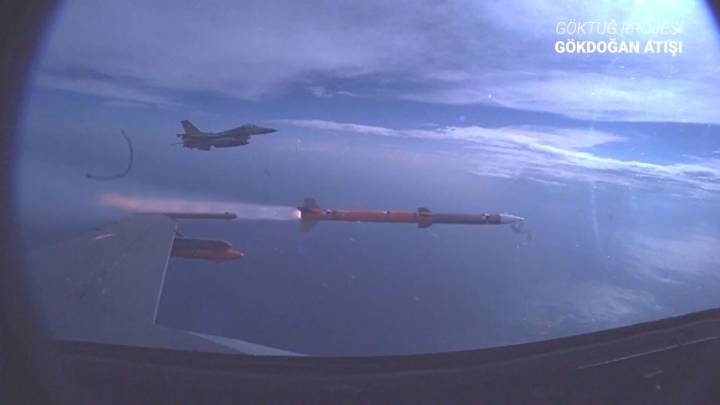 Turkey Test Fires Gökdoğan and Bozdoğan Air