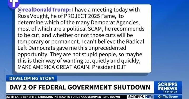 How White House is reacting to government lockdown
