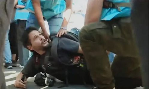 Otra jornada con represión a jubilados