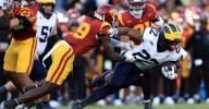 Sherrone Moore updates Michigan Football RB Justice Haynes injury status