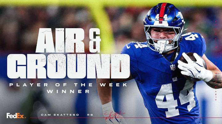Cam Skattebo voted FedEx Air & Ground Player of the Week