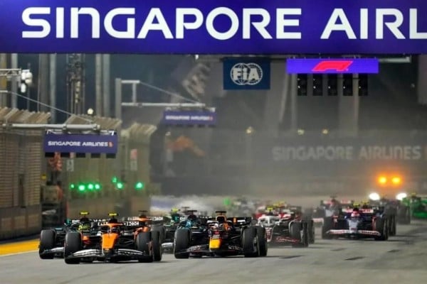 La F1 declara por primera vez calor extremo en Singapur
