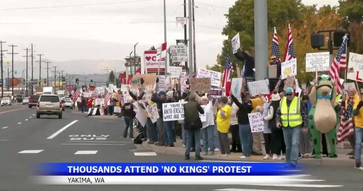 Yakima protests draw thousands in unity for No Kings movement