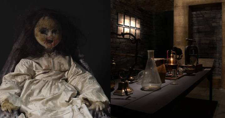 “Secretos Oscuros”: la aterradora exposición en Londres con muñecas malditas, cráneos y rituales ocultos