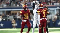 Cowboys' George Pickens reacts to being mic'd up vs. Commanders