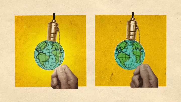 The Earth is becoming darker