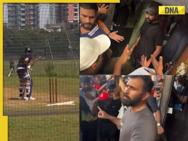 Watch: Mumbai turns into madness as Rohit Sharma hits nets at Shivaji Park