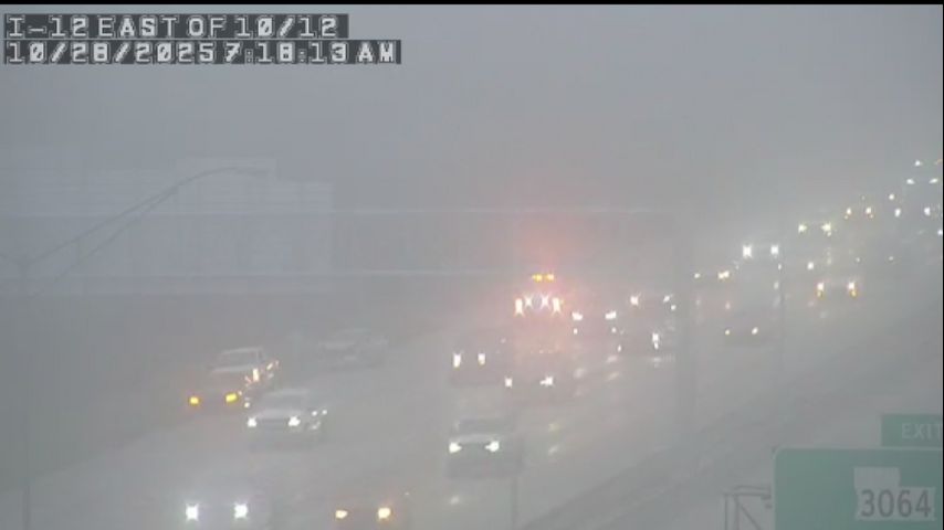 TEAM 2 TRAFFIC: Right Lane Blocked near I-10/12 split due to accident