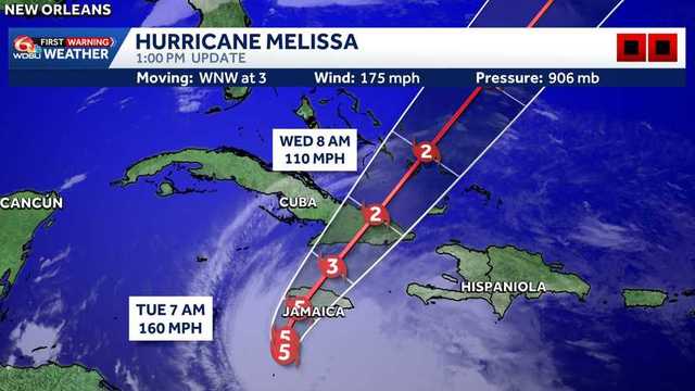 Category 5 Melissa to bring 'life threatening and catastrophic' conditions to Jamaica