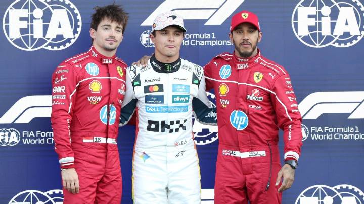Lando Norris y esa complicada frenada en la primera curva en México