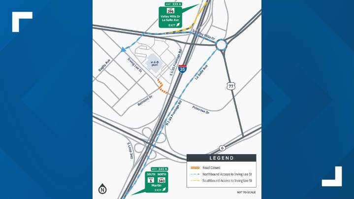 TxDOT to close portion of Irving Lee Street in Waco beginning Oct. 7
