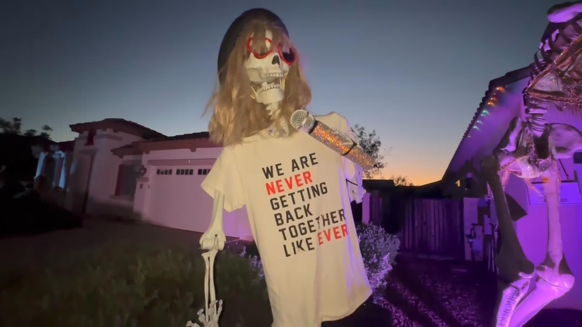 Phoenix house is in its 'Taylor Swift' era with Halloween display