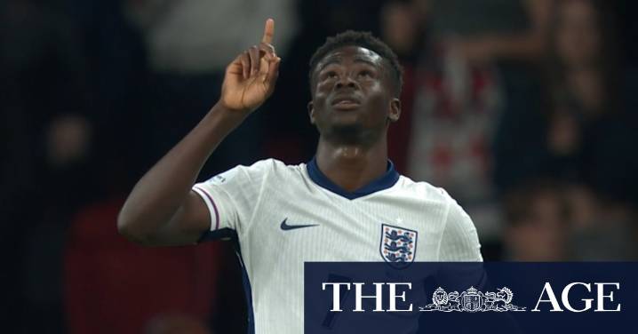 Saka scores sensational England goal