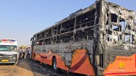 Jammed door, no emergency exit: New Jaisalmer bus’ fourth trip turns fatal for 21