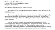 Esta es la carta firmada por Marco Rubio y otros políticos de EE. UU. en la que nominaron a María Corina Machado al Nobel de Paz: 'Ha arriesgado todo'