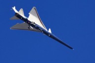 Quiet supersonic X-59 jet soars over California in unofficial first test flight