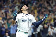 Eugenio Suárez's 'Grand salami' puts Mariners one win from World Series