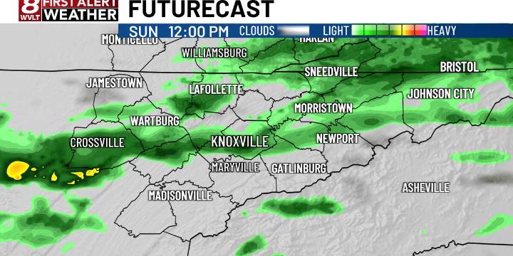 Rain settles in for a few days