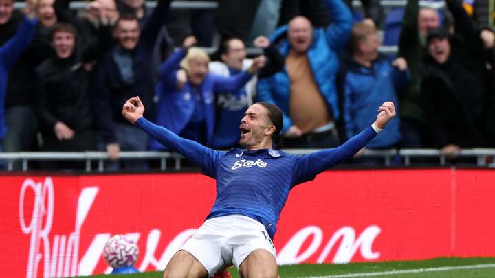Everton 2-1 Crystal Palace: Grealish's first goal snaps Eagles' 19