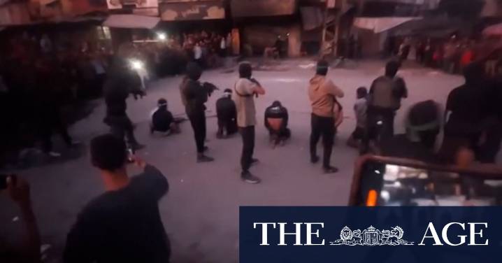 Footage shows Hamas fighters allegedly executing 'collaborators' in Gaza