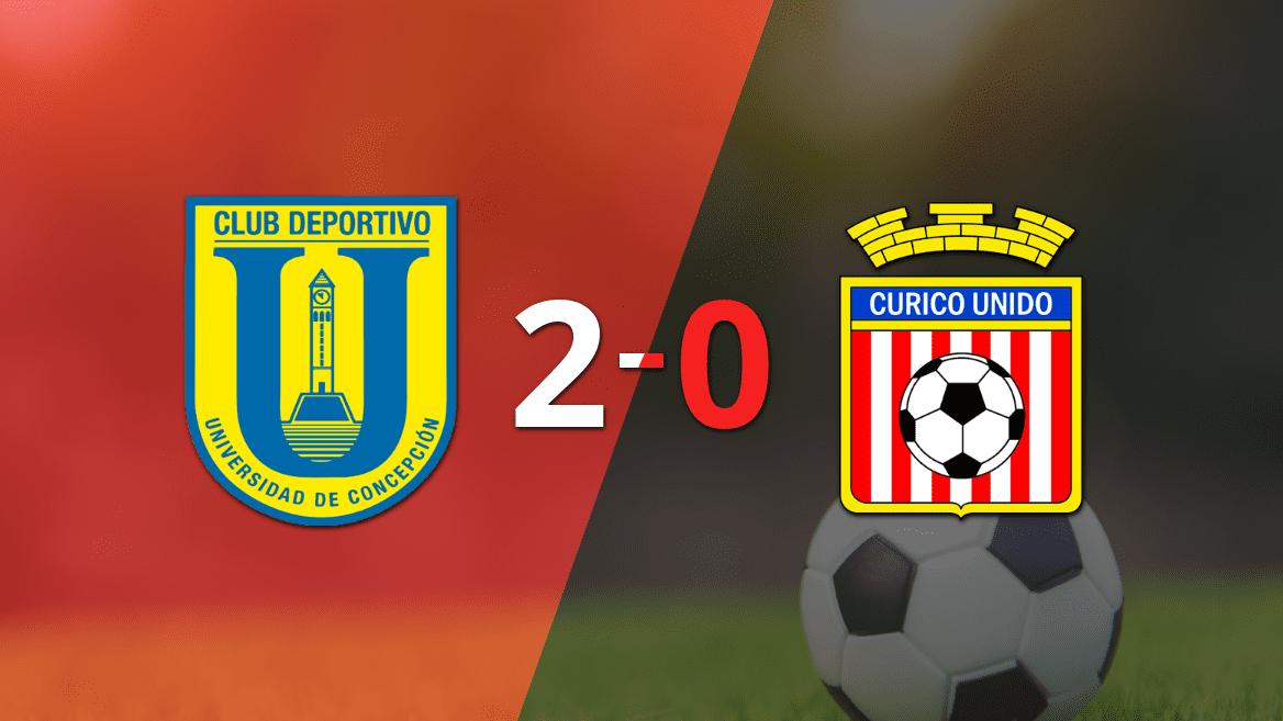 U. Concepción dominó a Curicó Unido con un 2-0 en un partido electrizante