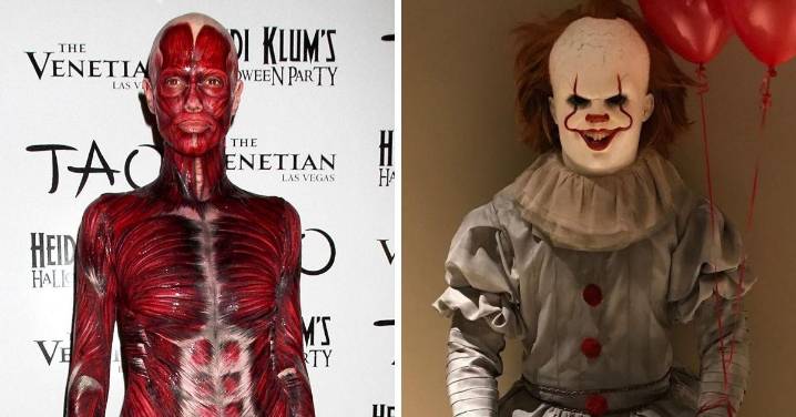 Scariest Celebrity Halloween Costumes Over the Years — Including Heidi Klum's Visible Woman and LeBron James' Pennywise