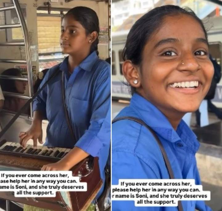 13-year-old girl's harmonium skills 'stop' Mumbai local commuters in their tracks