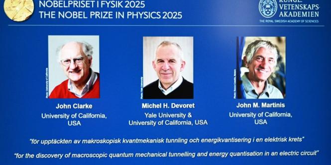 Nobel de Física es entregado a descubridores del efecto túnel cuántico, los ganadores del
