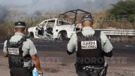 Choque de tráiler contra Guardia Nacional en autopista Mazatlán-Culiacán deja varios lesionados y vehículos calcinados