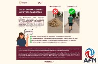 Piden despejar banquetas para movilidad segura