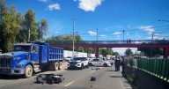 Motociclista muere tras ser embestido por unidad de carga en San Juan de Aragón