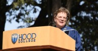 Ricker emphasizes progress, tradition in inauguration as Hood College's 12th president
