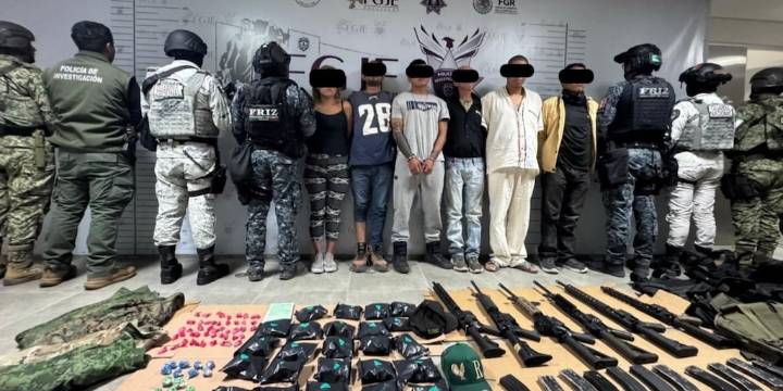 Caen 11 personas con armas largas, droga y vehículos robados tras operativos coordinados en Zacatecas