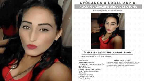 Buscan a Alicia Guadalupe Urquidez en Hermosillo