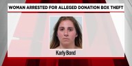 Woman arrested for alleged donation box theft