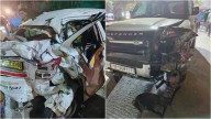 Speeding Land Rover Defender Crashes Into 6 Vehicles Outside Mall In Noida; Driver Arrested
