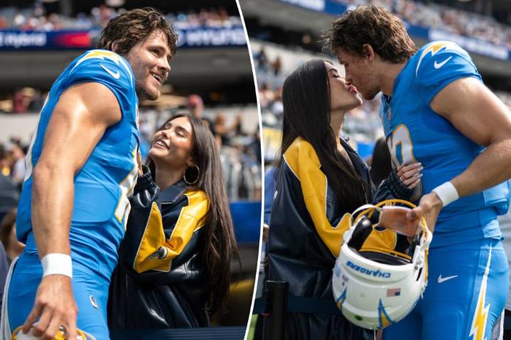 Madison Beer, Chargers QB Justin Herbert confirm romance with sideline PDA
