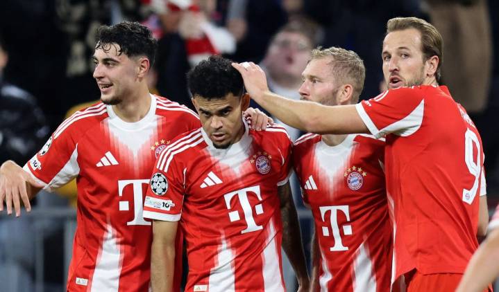 Con gol de Luis Díaz, Bayern Múnich goleó a Brujas en Champions