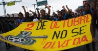 A 57 años de la masacre en Tlatelolco conmemoran a víctimas con marcha en la CDMX