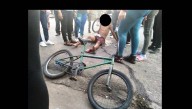 Motorizado arrolló a menor en bicicleta y no conforme “lo conectó”