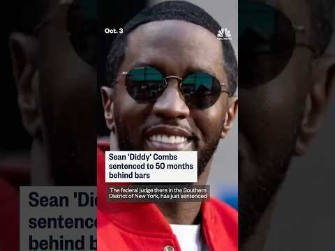 Sean 'Diddy' Combs was sentenced to 50 months in prison on Friday in New York