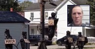 Man's Halloween display showing fake body bags of local officials land him behind bars: Cops