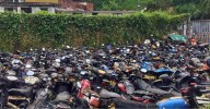 Operativo de limpieza vehicular en Armenia busca acabar con el “cementerio de motos”